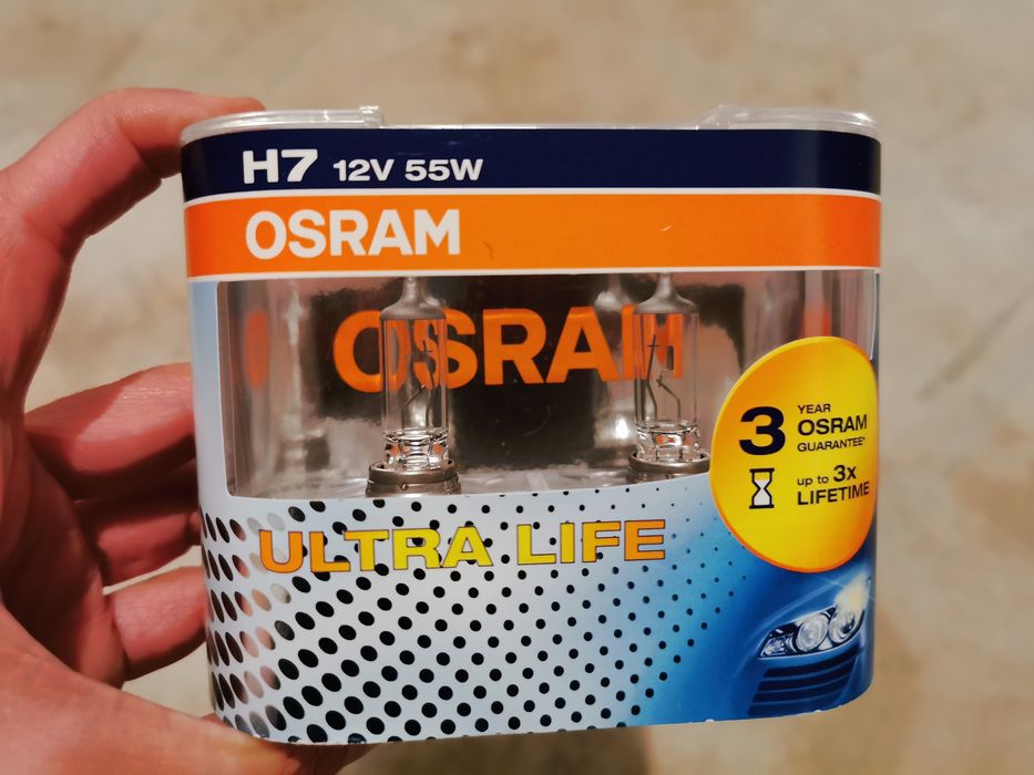 Lâmpadas OSRAM ultralife H7