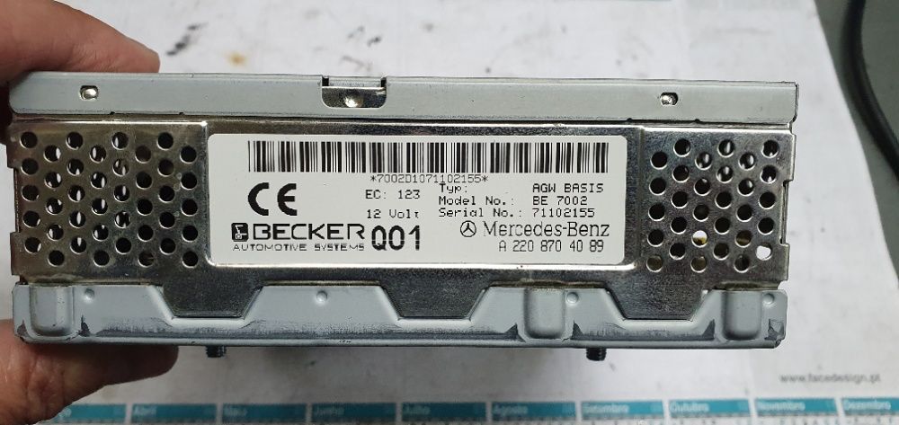 AGW Basis BE 7002 BECKER ref. Mercedes A 220 870_40 89