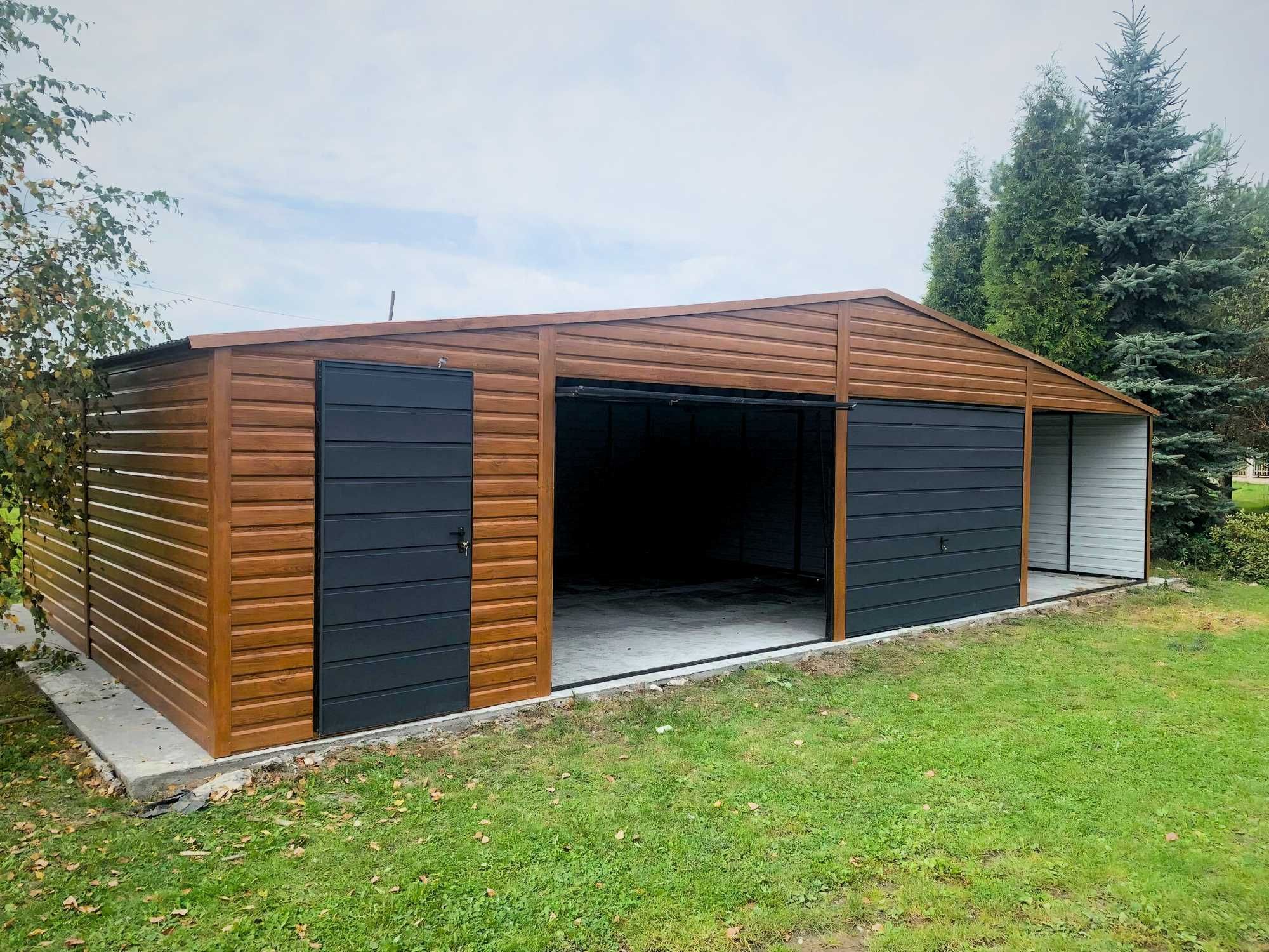 Garaż blaszany domek drewnopodobny garaz 11x5m (12x6 13x7 14x8 10x9)