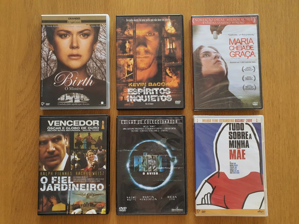 6 DVDs Filmes originais