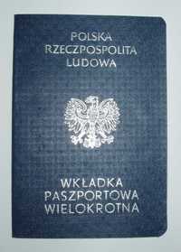 Wkładka Paszportowa Wielokrotna PRL