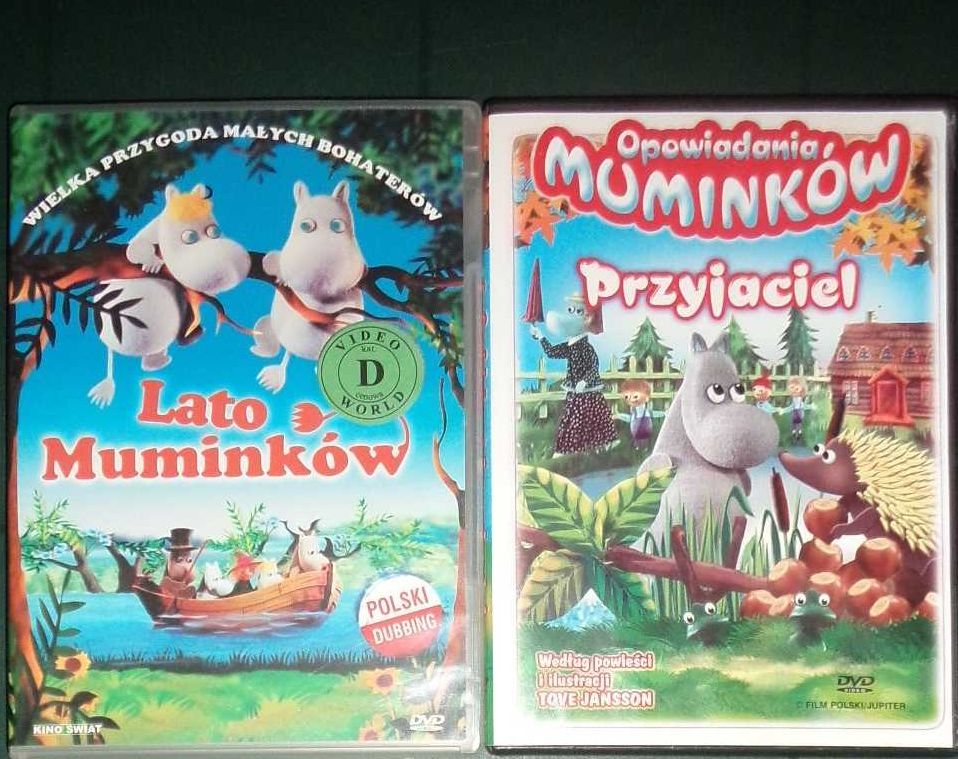 3x Muminki - film DVD Lato i  Opowiadania Muminków, Tove Jansson