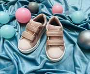 Sneakersy GEOX "Djrock" w kolorze srebrno-jasnoróżowym  Rozmiar 24