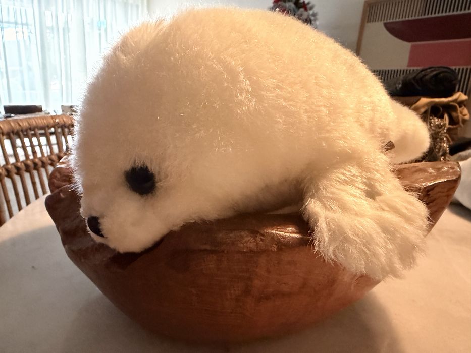 Foca branca (peluche)- encontra se em excelente estado