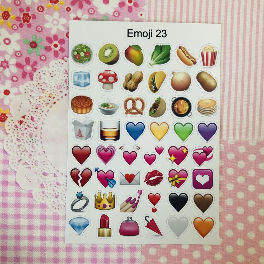 Стікери наклейки Emoji смайлики 38 видів