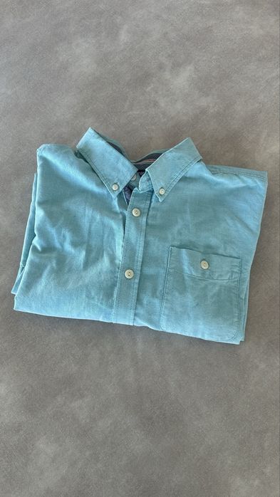 Koszula męska L George nowa miętowa