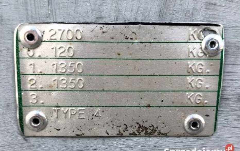 Platforma Laweta Przyczepa ocynk EUDUARD NL 2.7 DMC 4x2m 20 r najazdy