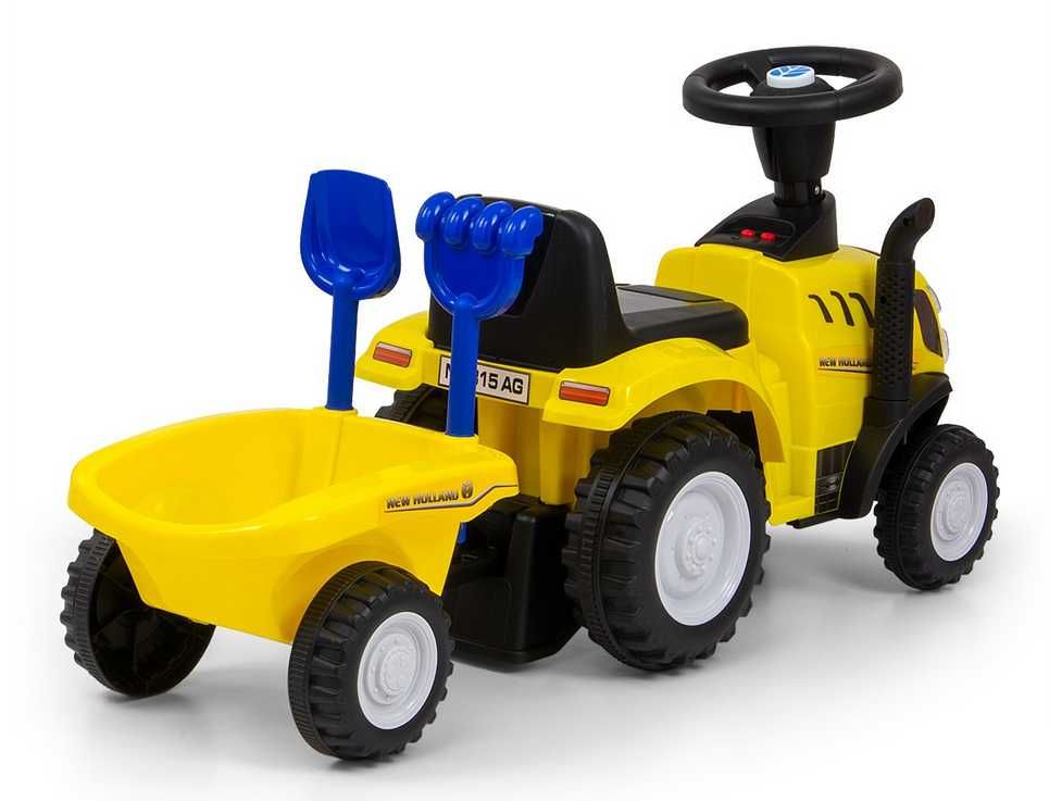 Traktor New Holland Zabawka Dla Dzieci Z Przyczepką Traktorek Pchacz