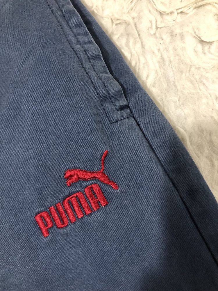 Spodnie dresy Puma rozmiar M granatowe vintage