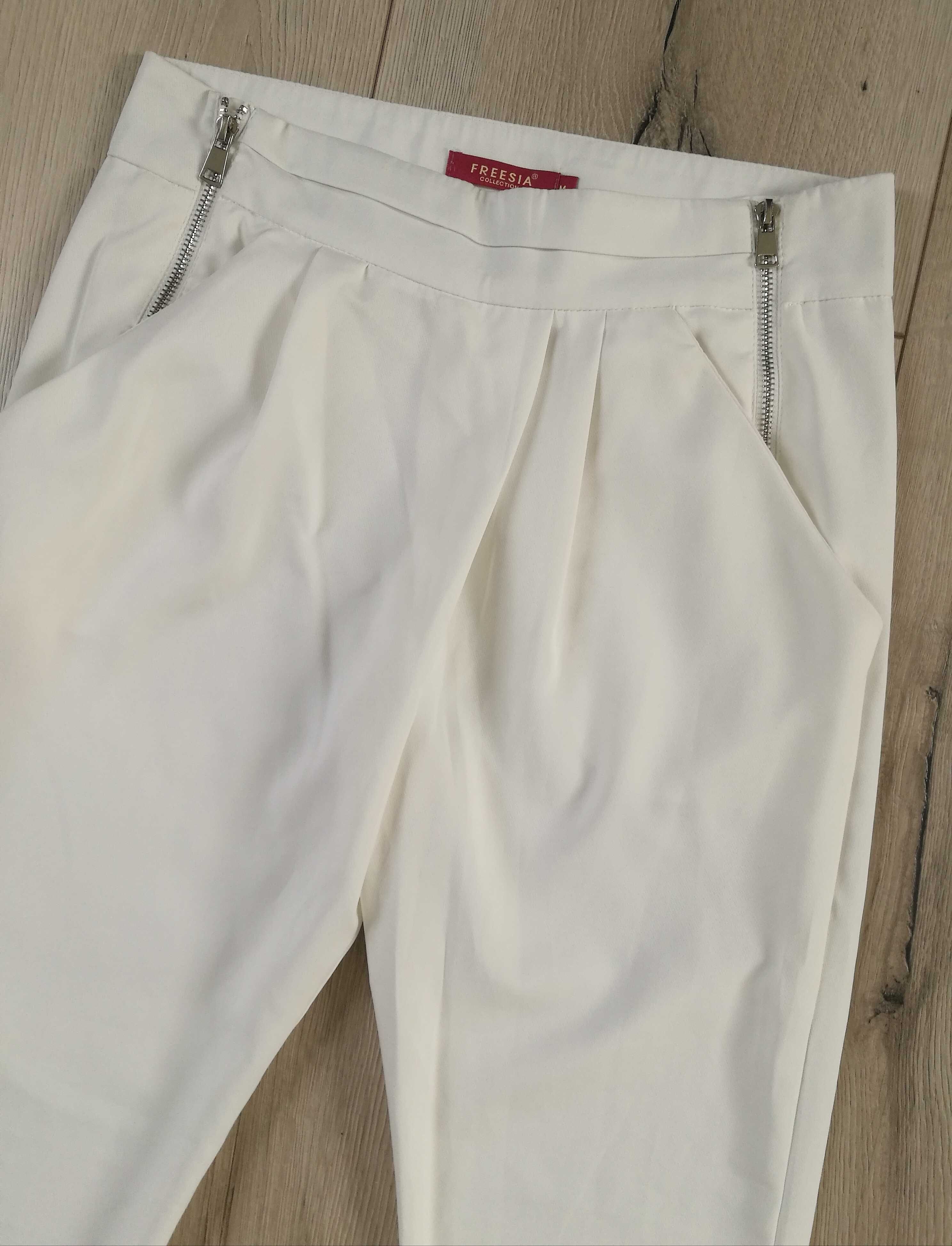 Damskie letnie spodnie ecru FREESIA 38