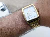 Złoty zegarek orient kostka vintage ni seiko certina casio omega