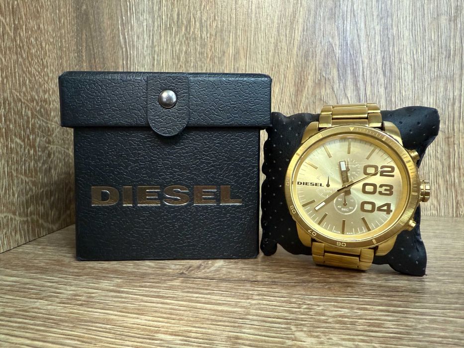 Zegarek Męski Diesel DZ-4268 Złoty Na Bransolecie Pudełko