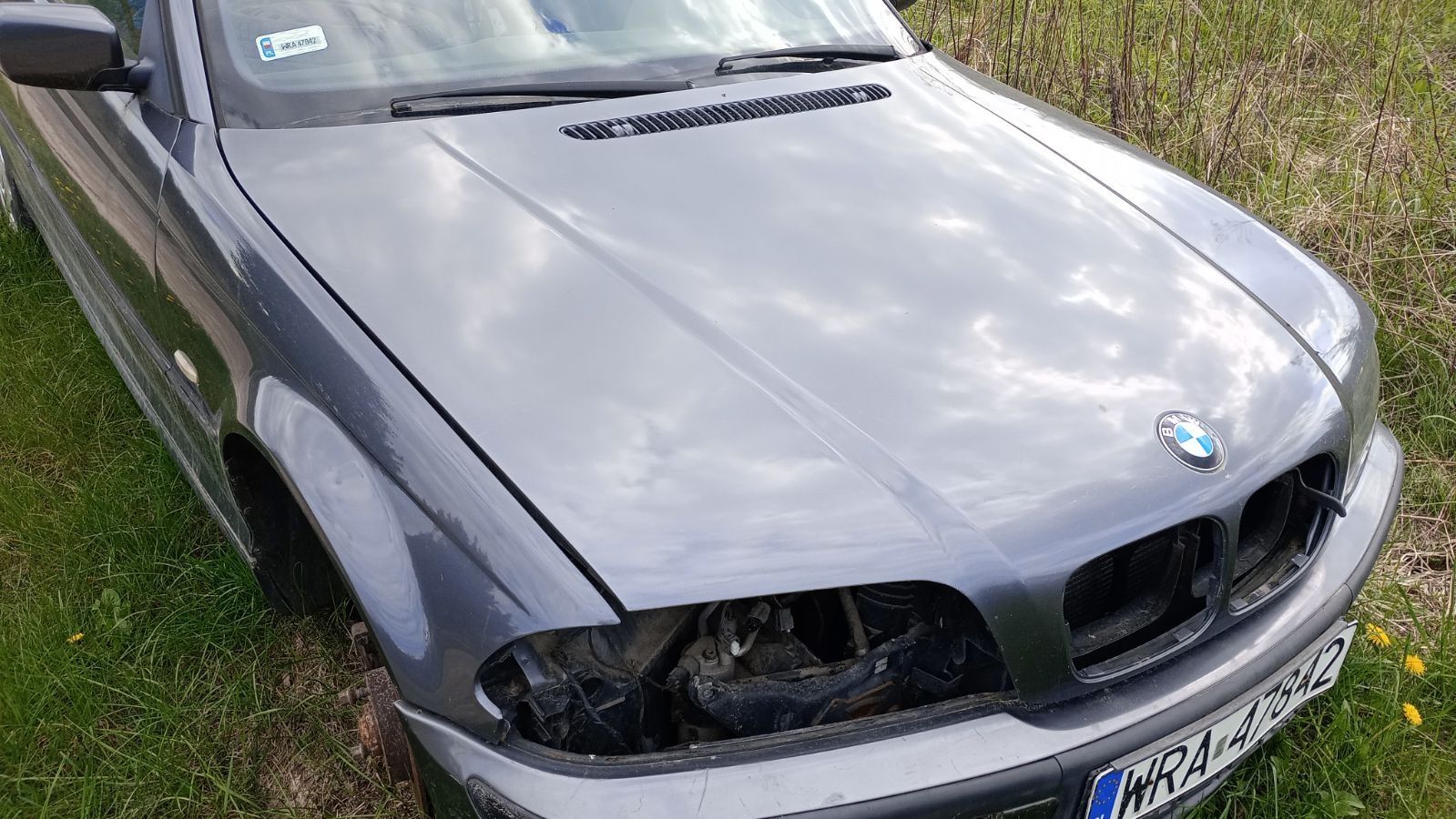BMW E46 na części maska zderzak błotniki lampy i .