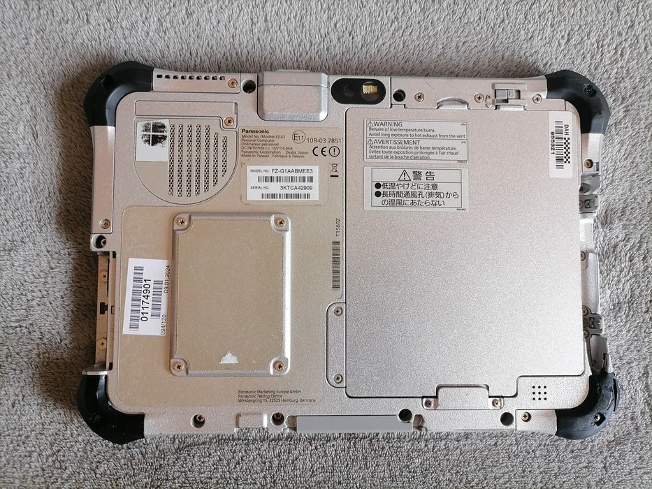 Pancerny Tablet Panasonic USB LAN Fz G1 windows 10 i5 4GB 128GB SSD wi