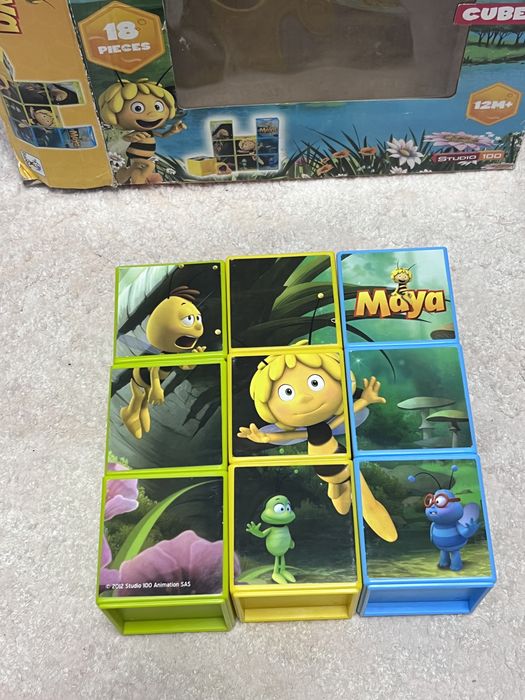 Кубики пазлы сортер 3в1 от мес12+