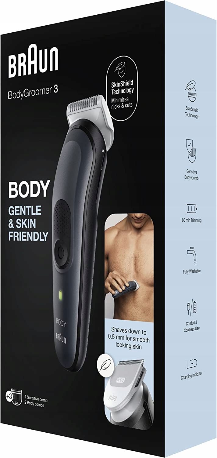 trymer do ciała braun bodygroomer series 3 bg 3350 jak nowy