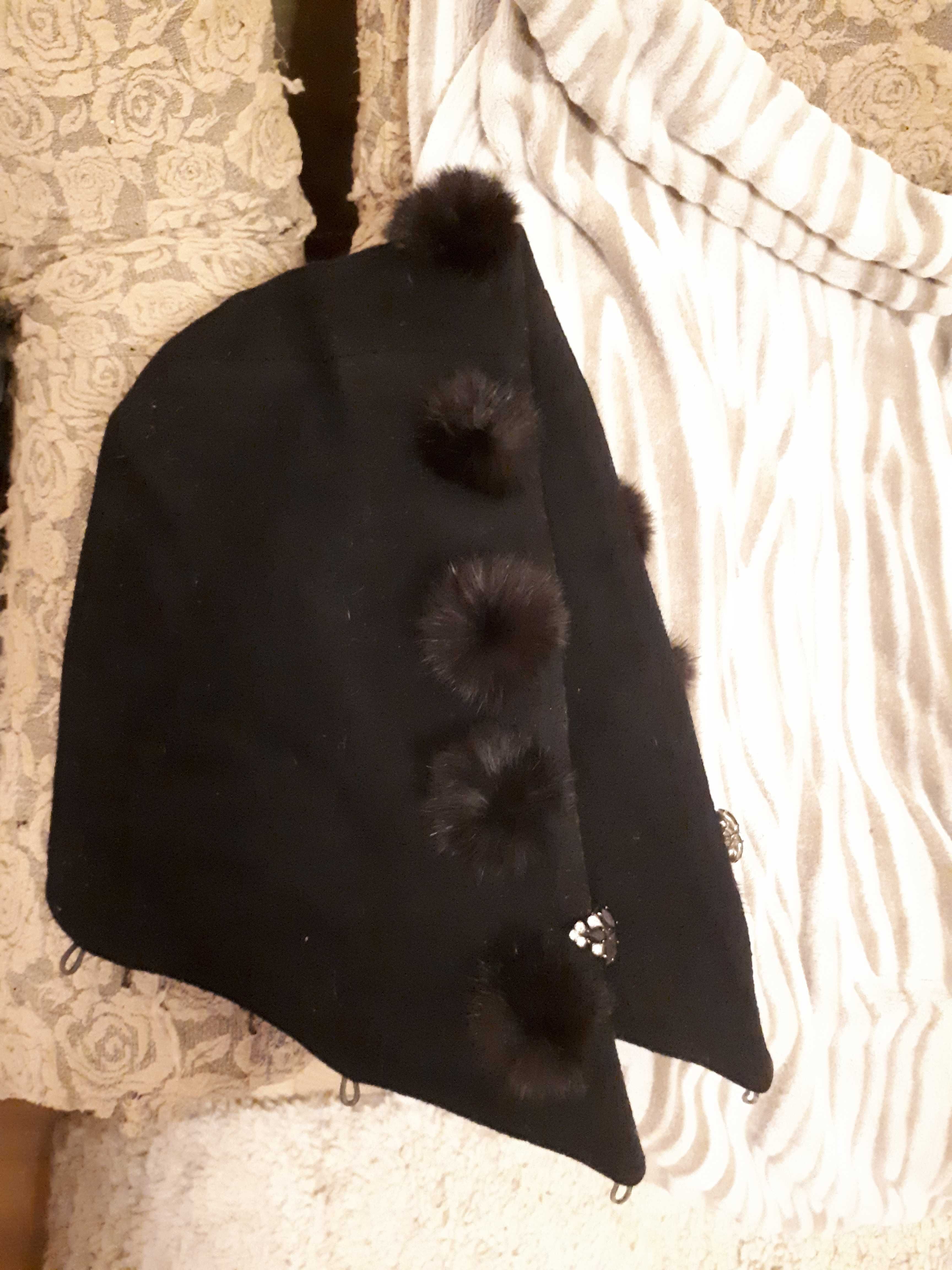 Пальто кашемировое черное