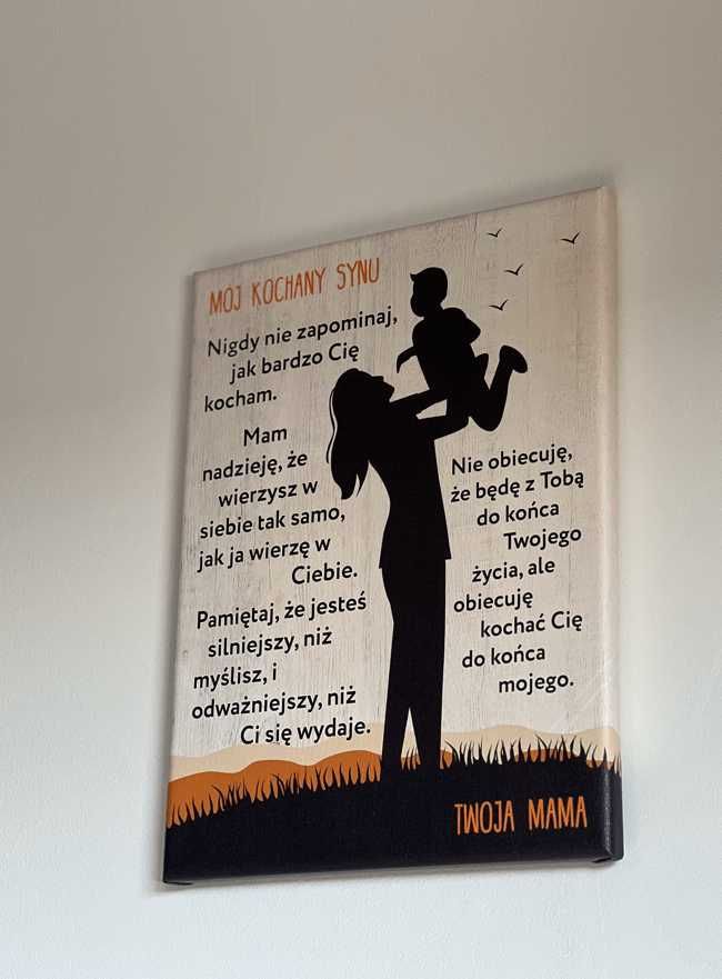 Obraz na płótnie Prezent dla mamy, prezent dla taty, syna, córki