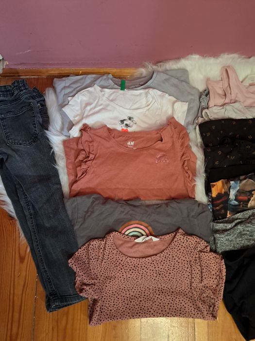 Paka ubranek dziewczynka 110-116