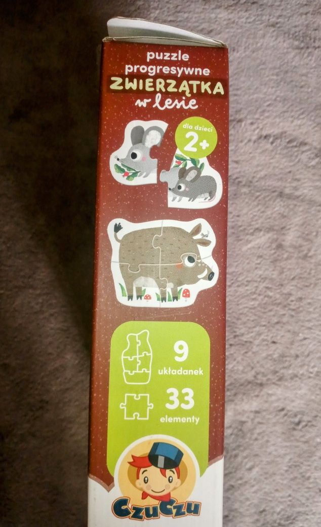 Czuczu Puzzle Progresywne Zwierzątka W Lesie