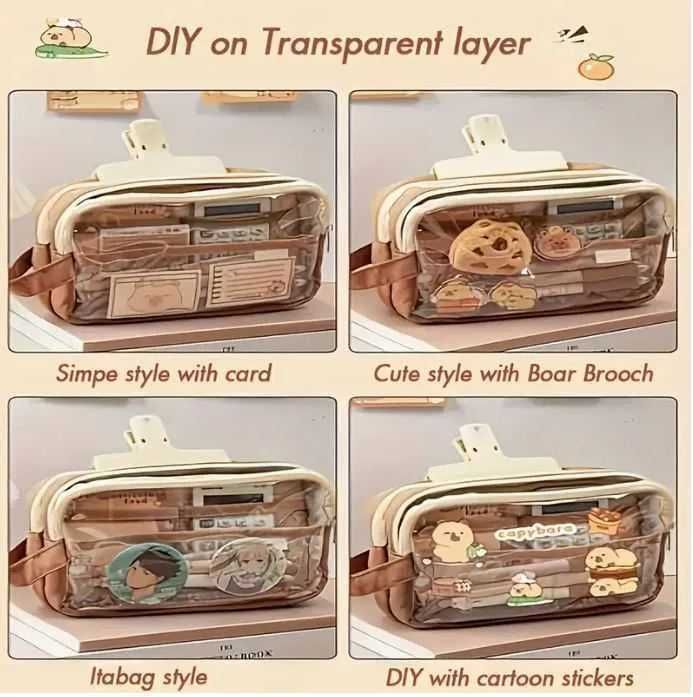 Kapibara Piórnik dla Dziewczynki Szkolny i +12gratisy