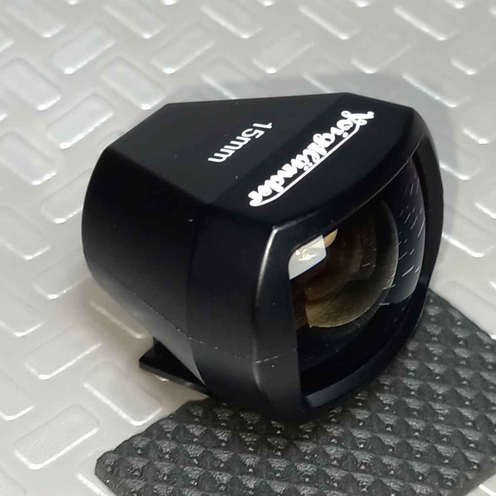 Viewfinder Voightlander 15mm novo com bolsa e caixa