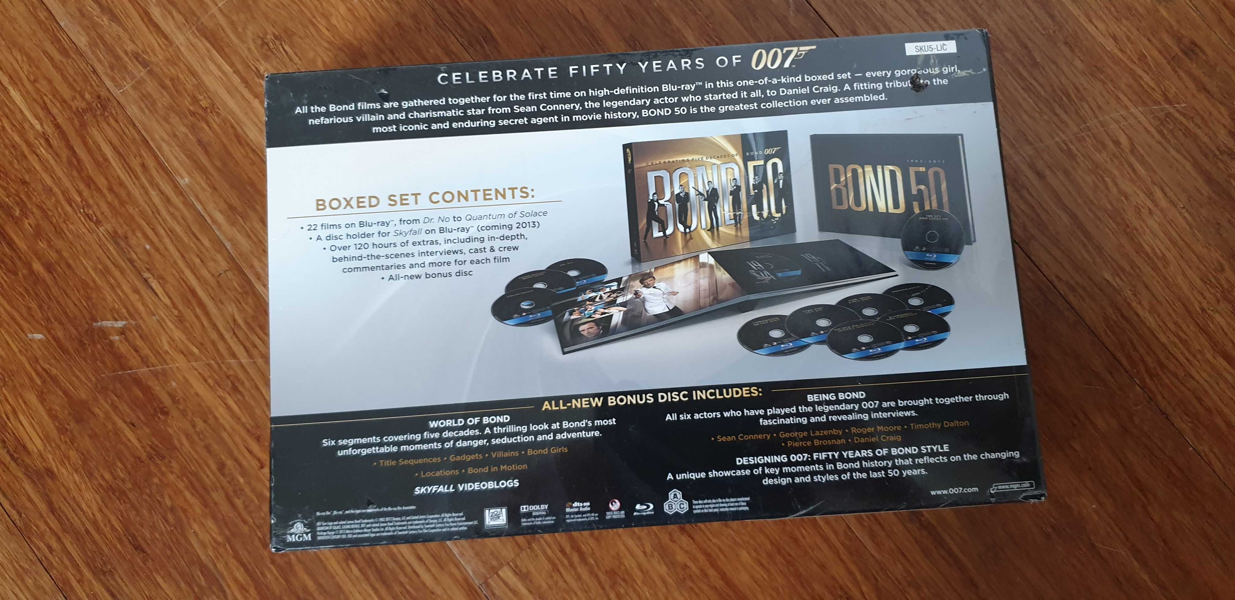 James Bond 007, kolekcja 50 - 23 filmy, blue ray