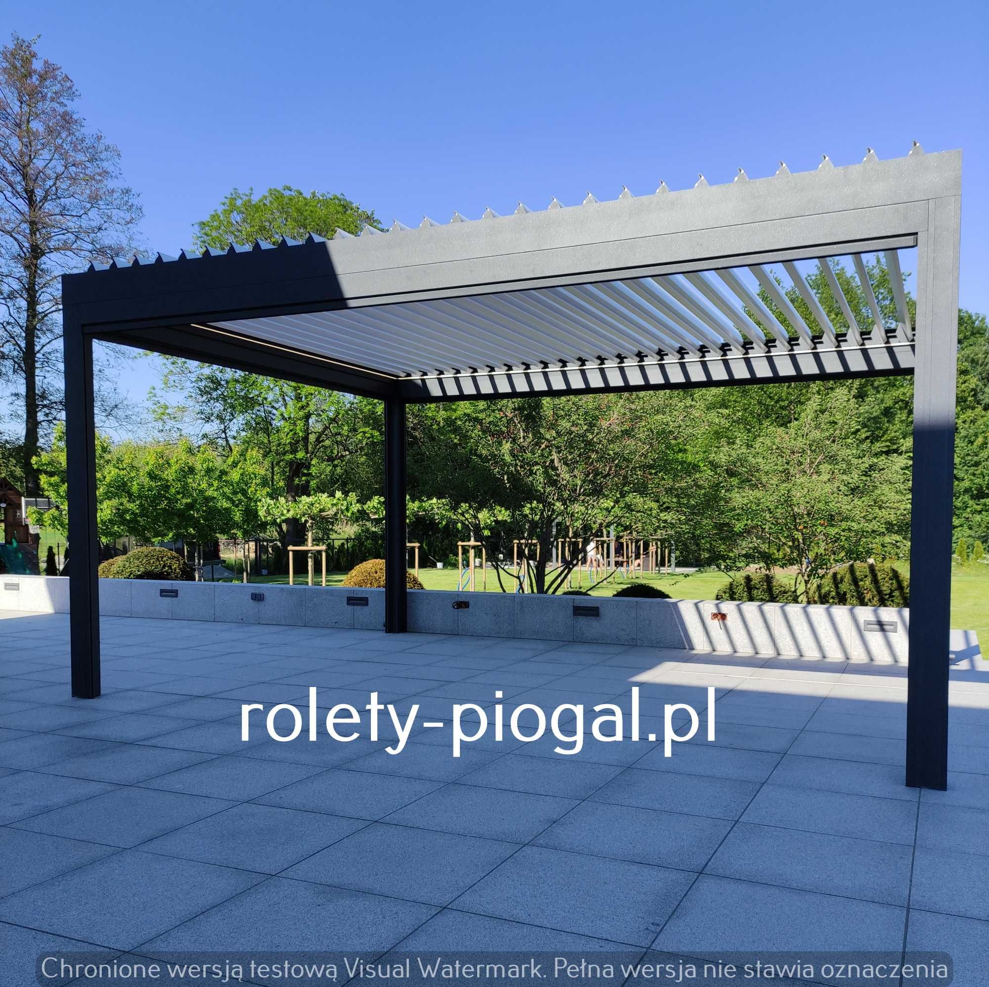 PERGOLA ogrodowa TARASOLAA dach Zwijany AUTOMATYCZNY Wodoszczelna Alu