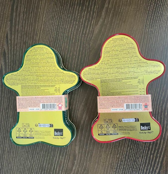 Новорічне печиво у ж/б пакуванні