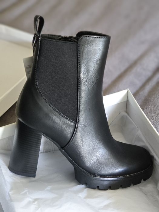 Buty botki czarne na słupku Jenny Fairy 37 nowe promocja