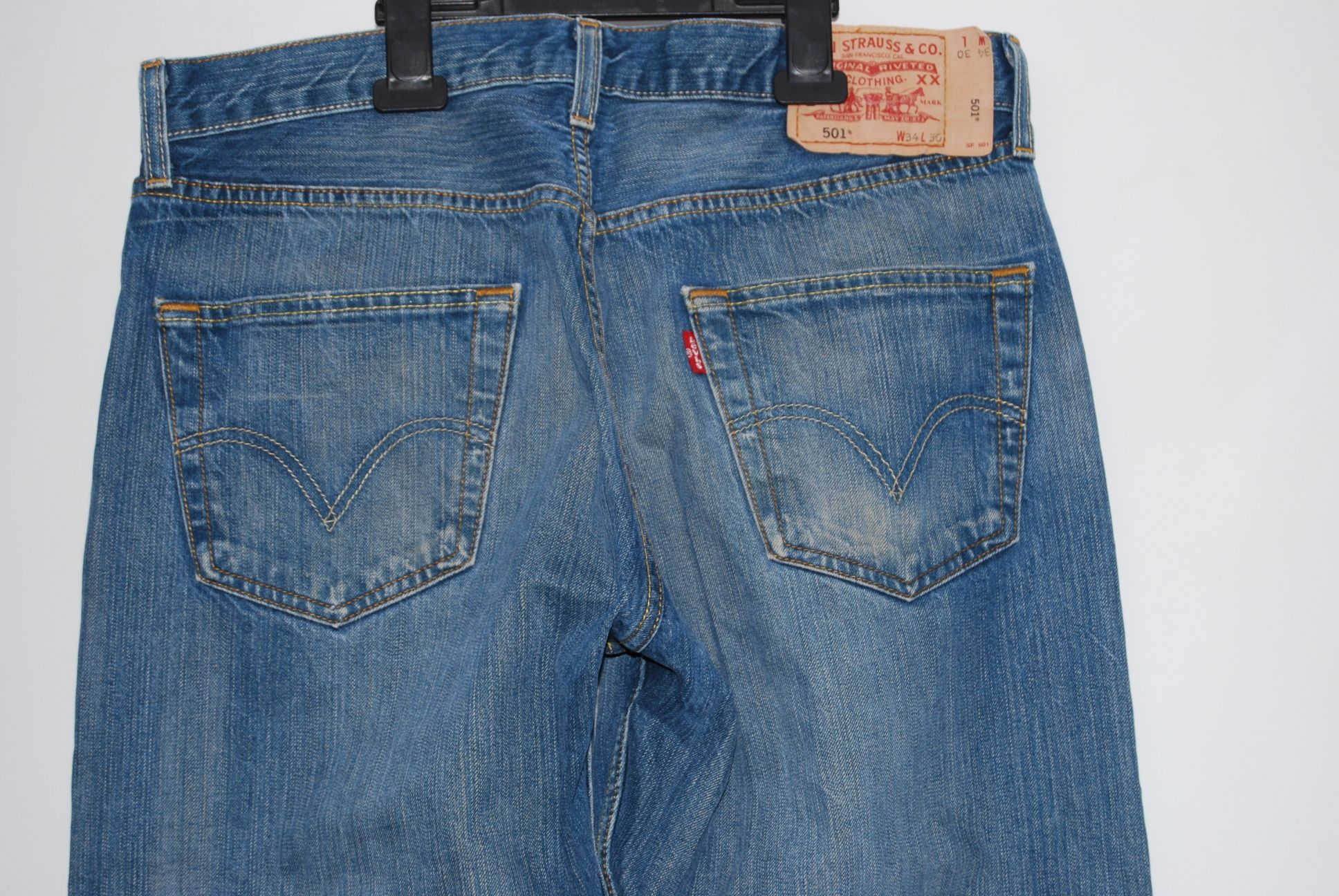 Spodnie dżinsy levi's 501 dl. 97 cm