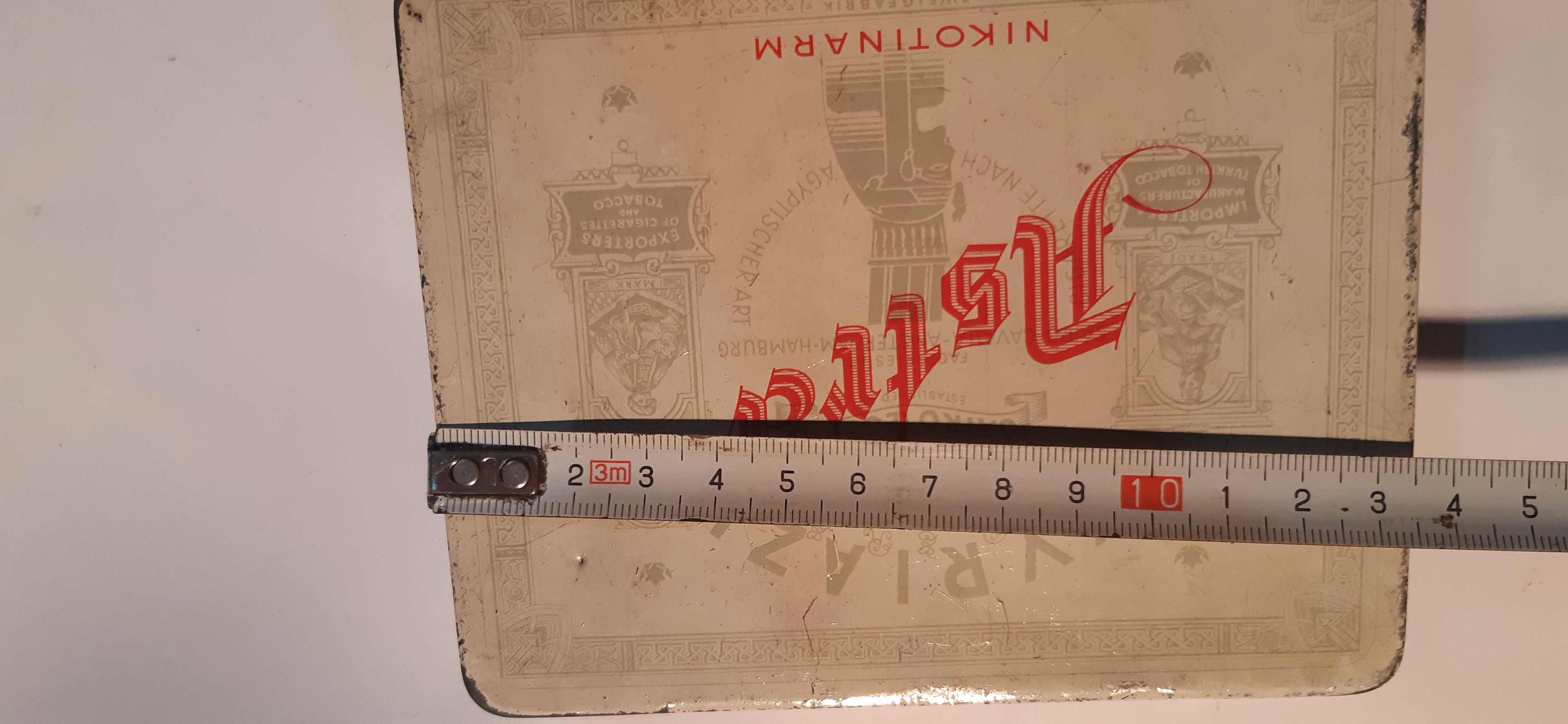 Stare blaszane pudełko po papierosach Kyriazi Cairo Egipt Astra
