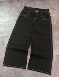 Широкие реп джинсы jnco style с вышивками багги парашуты vintage sk8 L