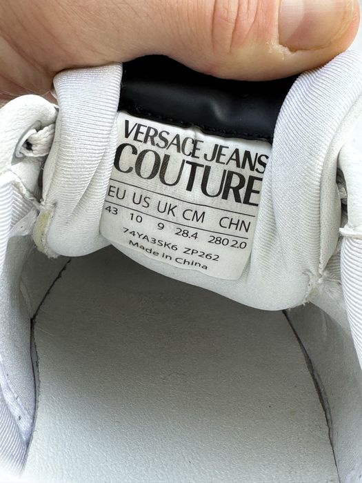 Versace кожаные мужские кеды оригинал 43 размер