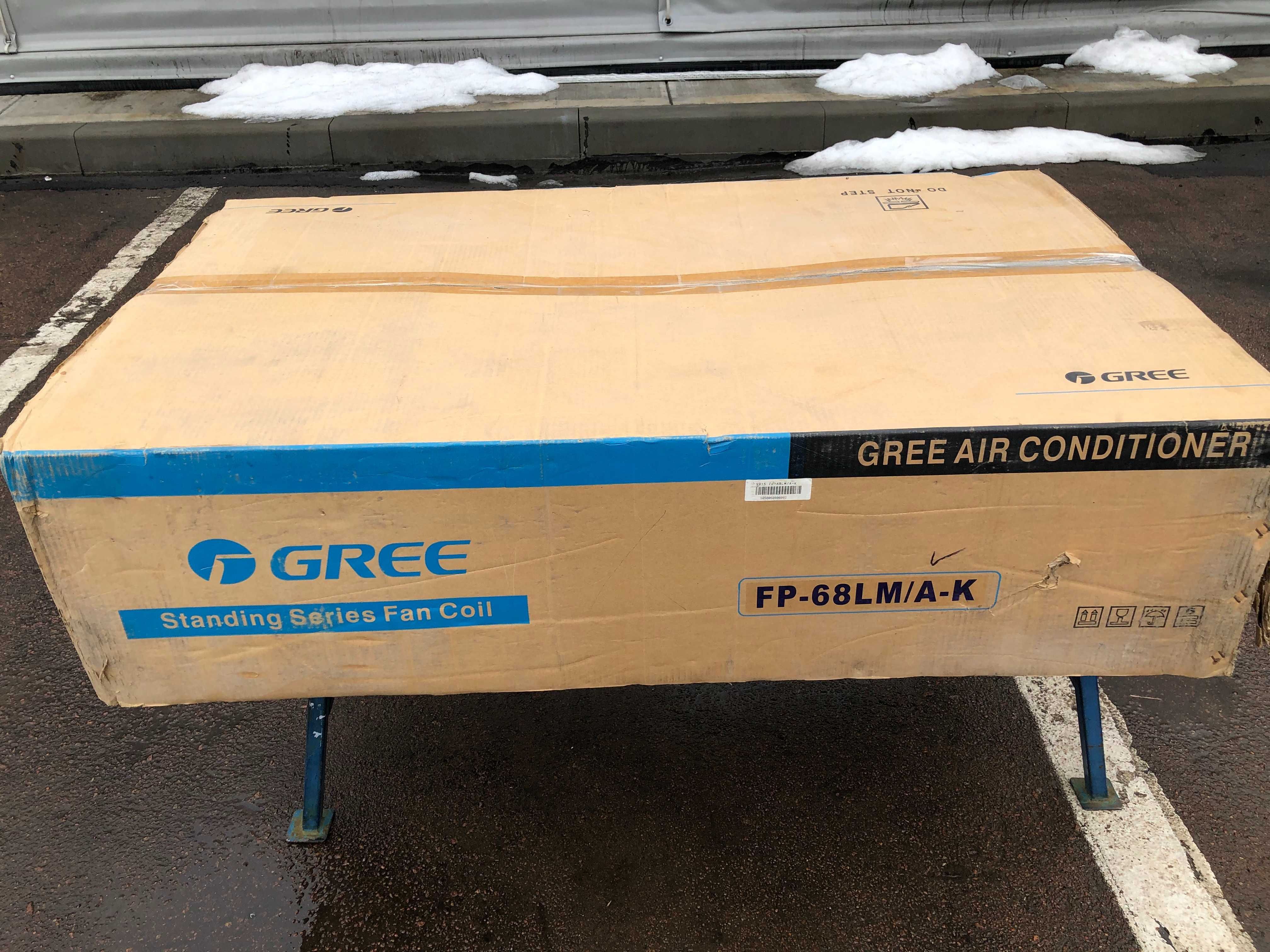 Фанкойл НОВИЙ GREE FP-68LM/A-K напольний 6 кВт 680 м3/год