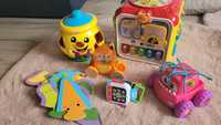 Zabawki Fisher Price, VTech + puzzle 12m+