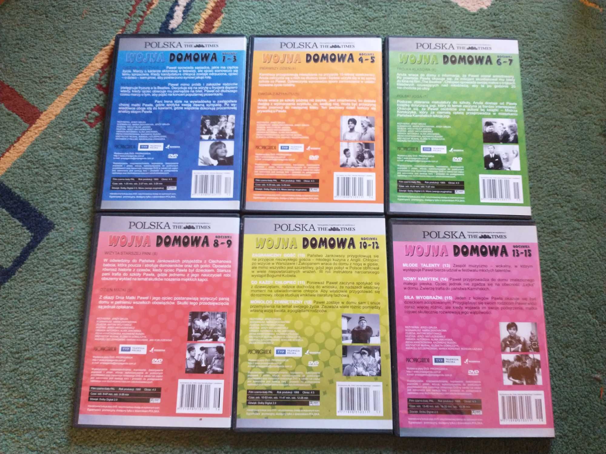 Serial Wojna domowa, 6 płyt DVD (odcinki 1-15)