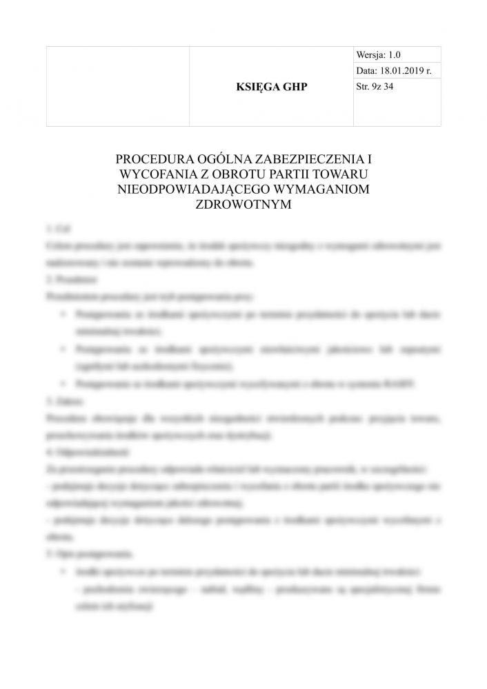 Dokumentacja GHP-GMP indywidualna księga GHP-GMP