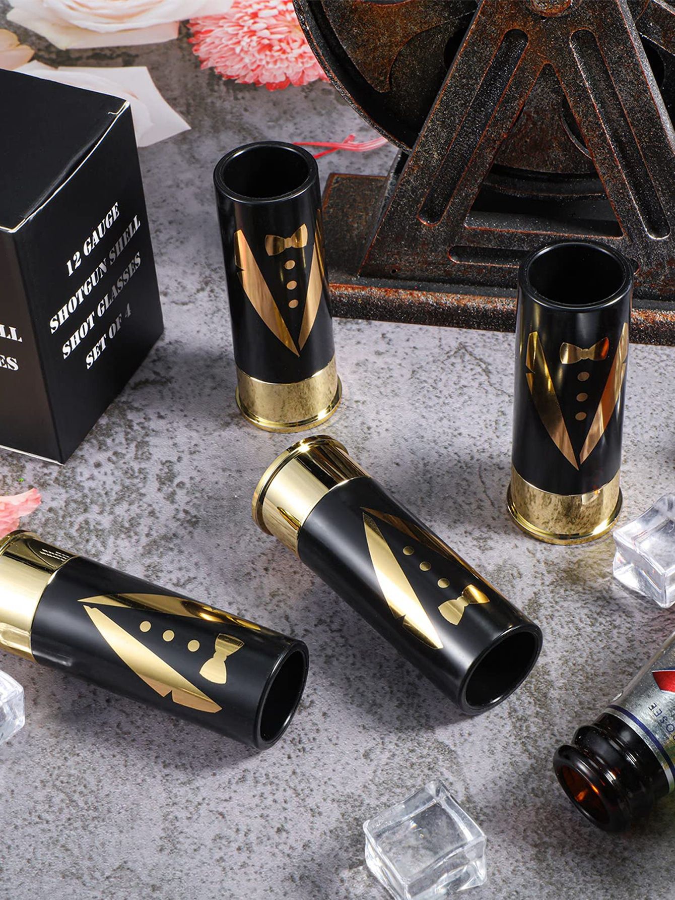 Kieliszki wieczór kawalerski panieński myśliwy prezent 40ml 4szt kpl