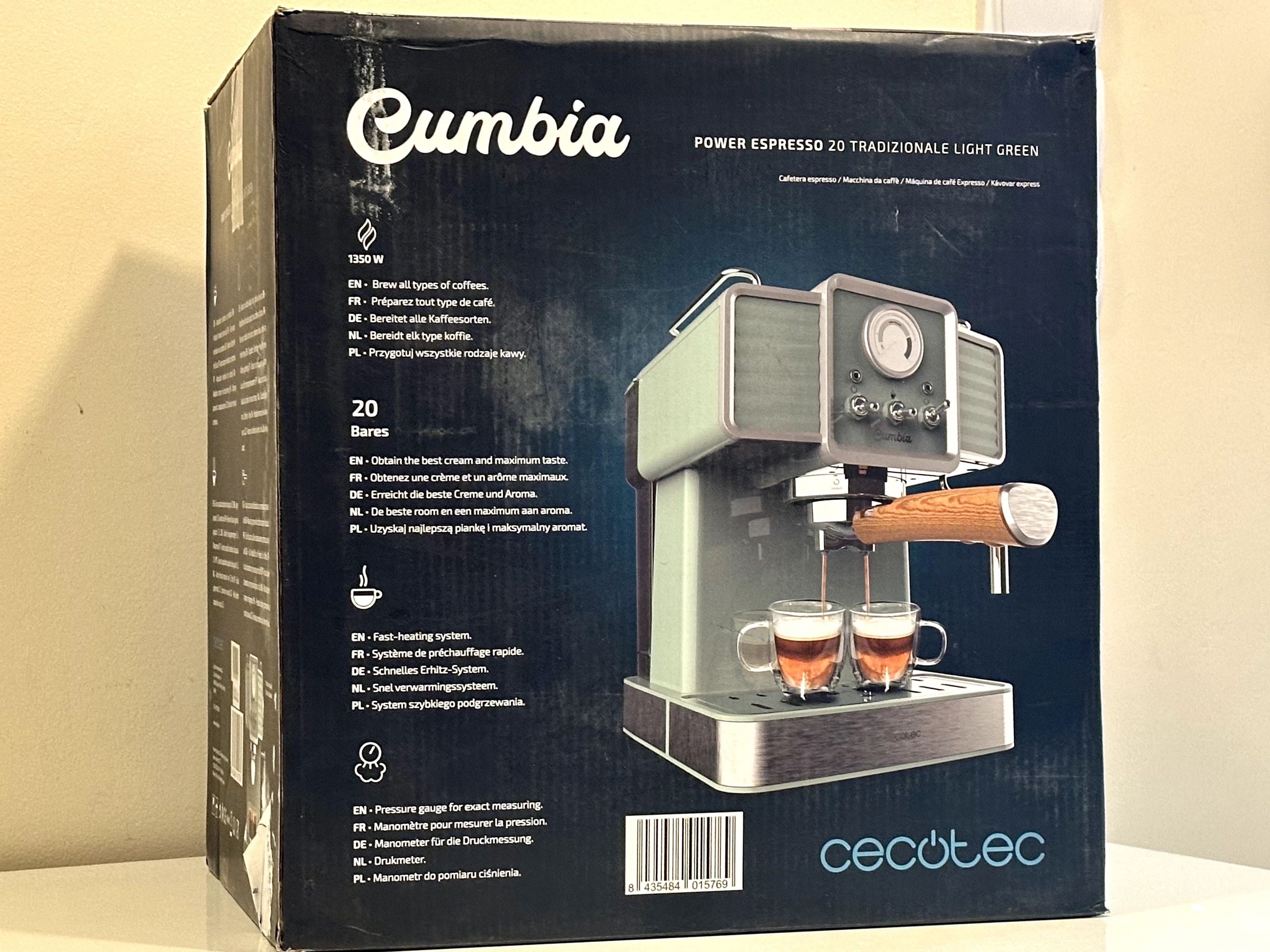 Unikatowy Ekspres do kawy Cecotec Cumbia Power Espresso 20