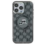 Etui Karl Lagerfeld IML Monogram Karl & Choupette Head MagSafe na iPho