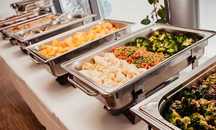 Aluguer de rechauds para manter comida quente
