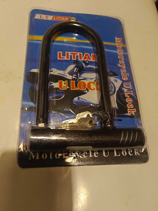 мото Велозамок Замок U-подібний "Liting", металевий, чорний
