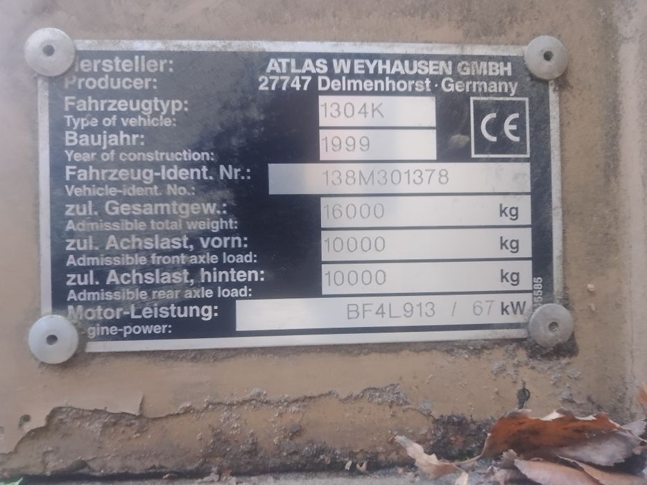 Atlas 1304 łyżka skarpowa hydrauliczna