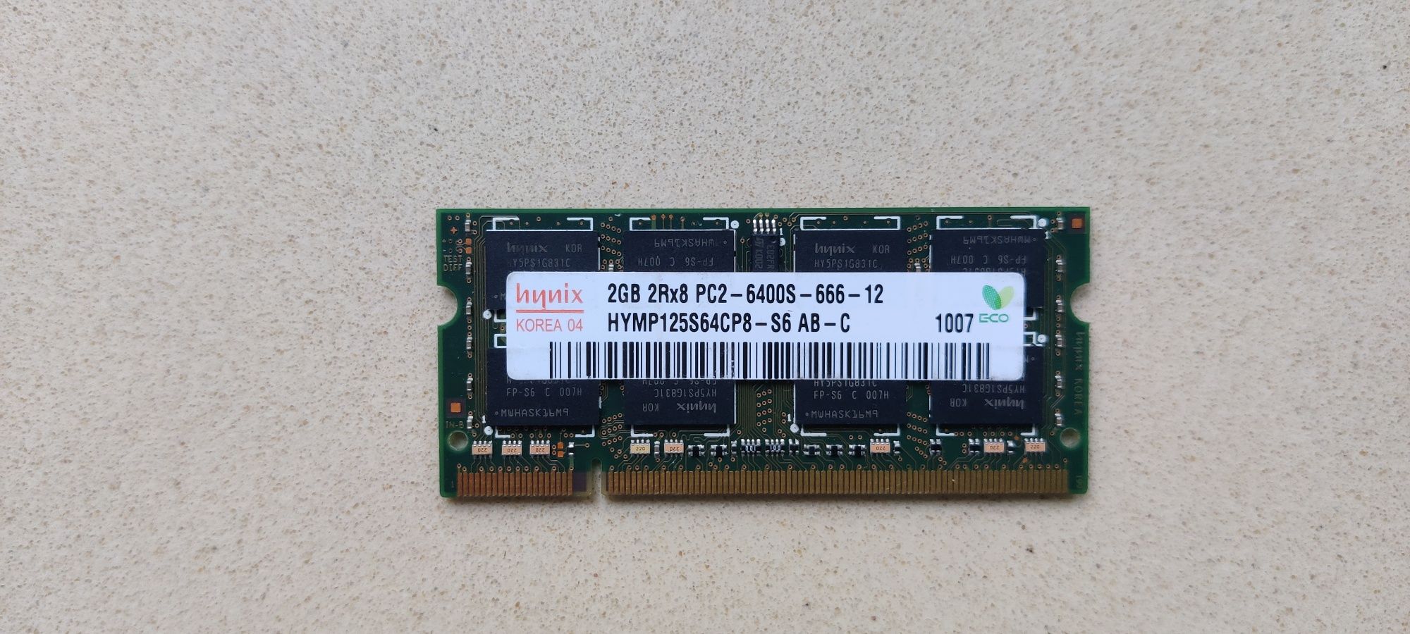 Продам пам'ять ОЗУ для ноутбука DDR2 2Gb 800MHz Hynix