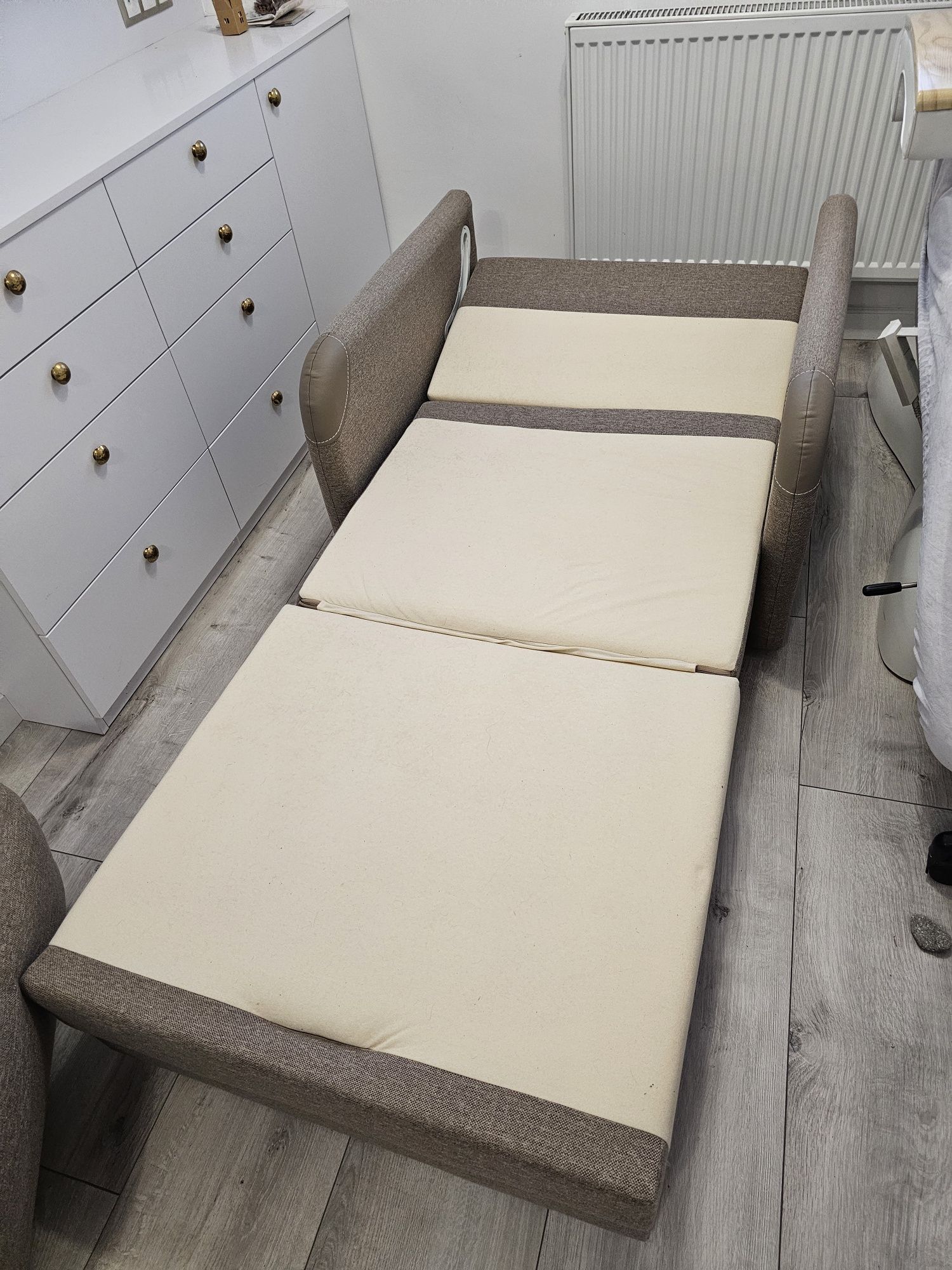 Rozkładany fotel kanapa 1 osobowa z funkcją spania Milo sofa