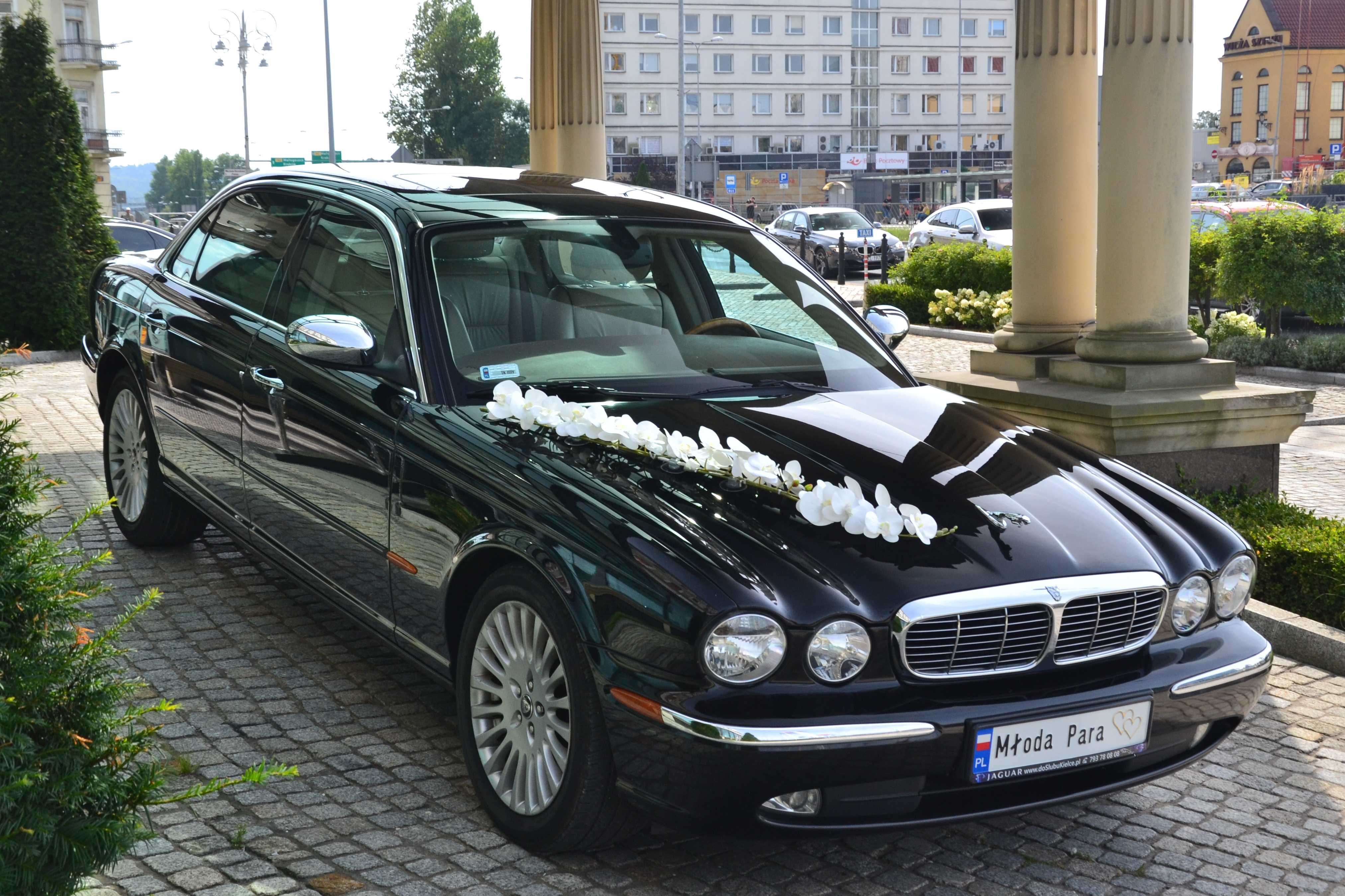 ślubny JAGUAR XJ PREMIUM LONG do ślubu Kielce limuzyna auto samochód