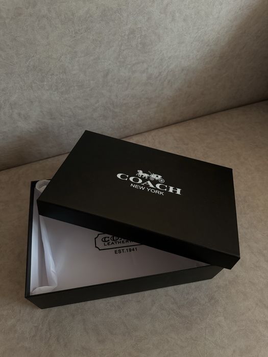 Сумка Coach коуч коач месенжер шкіряний через плече бананка