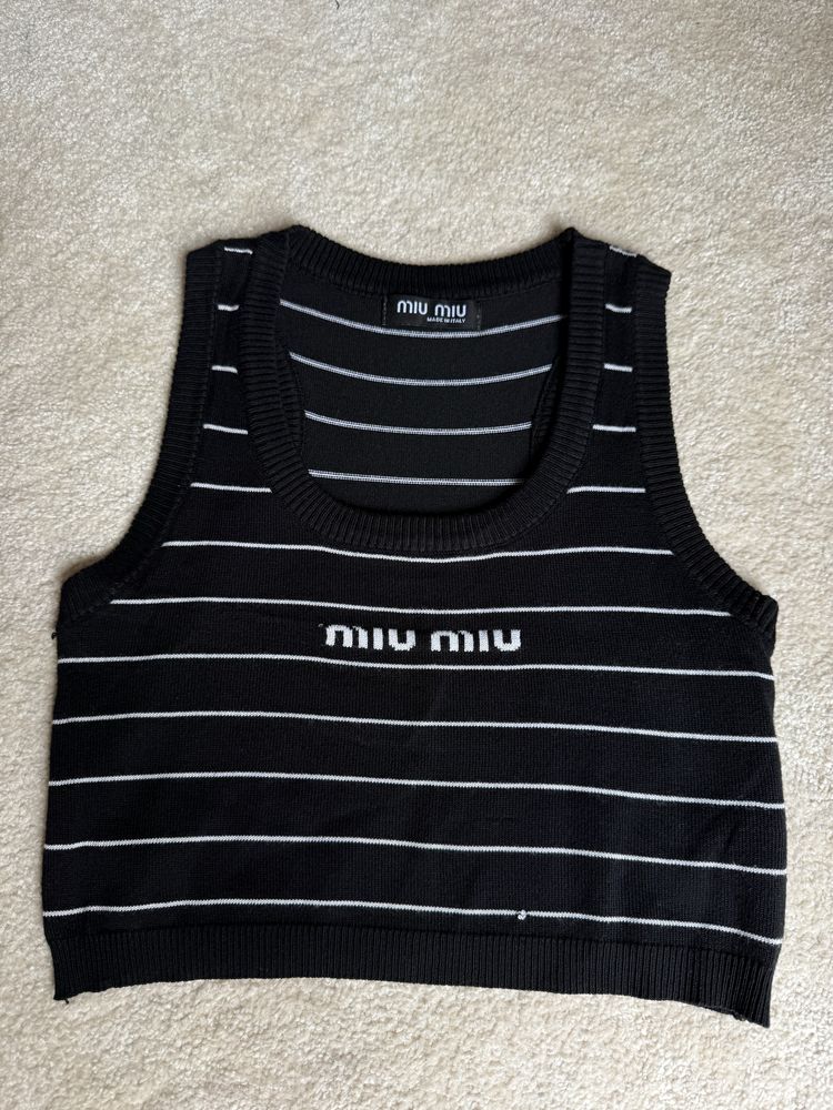 Top miu miu na ramiączka