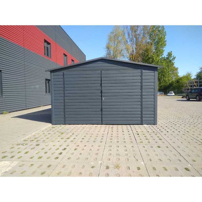 Garaż blaszany blaszak dach dwuspad 3x5 kolor RAL PRODUCENT (175)
